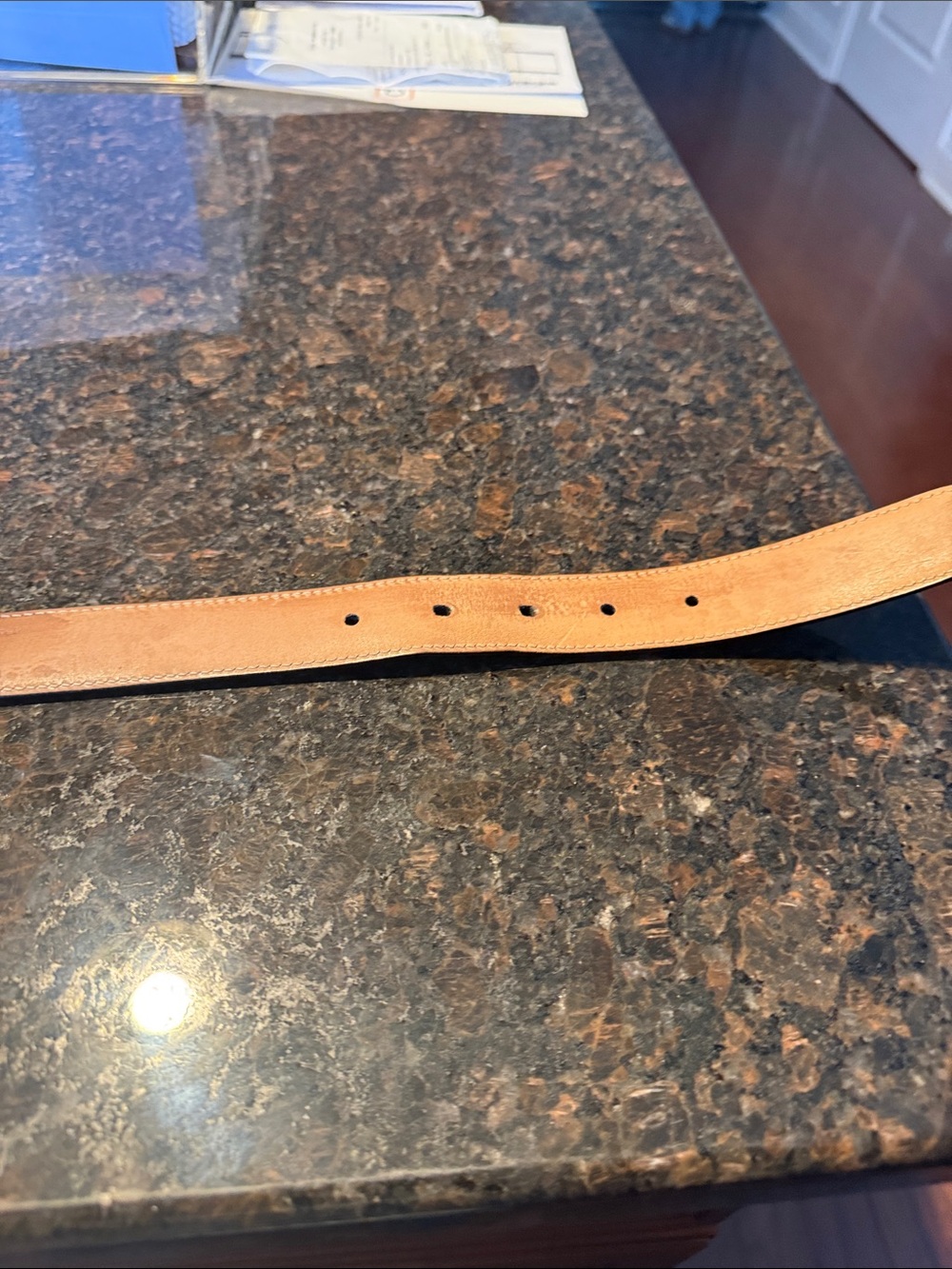 Authentic leather GUCCI belt - Pre-owned. - Picture 9 of 10